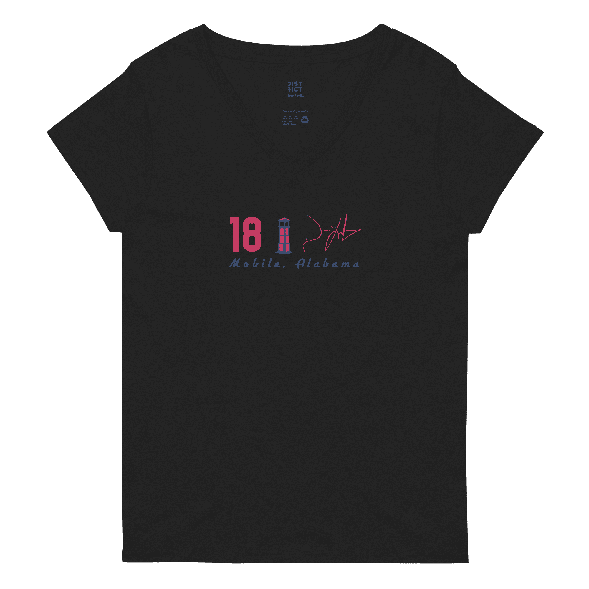 Darrell Luter Jr. | Mural & Player Patch V-Neck T-Shirt - Clutch - Clothing