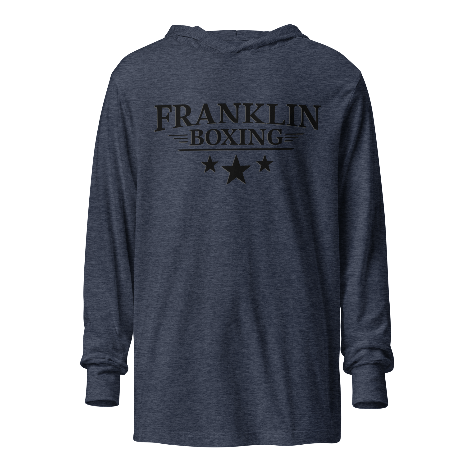 Franklin Boxing | Black Hooded Long Sleeve Tee - Clutch -