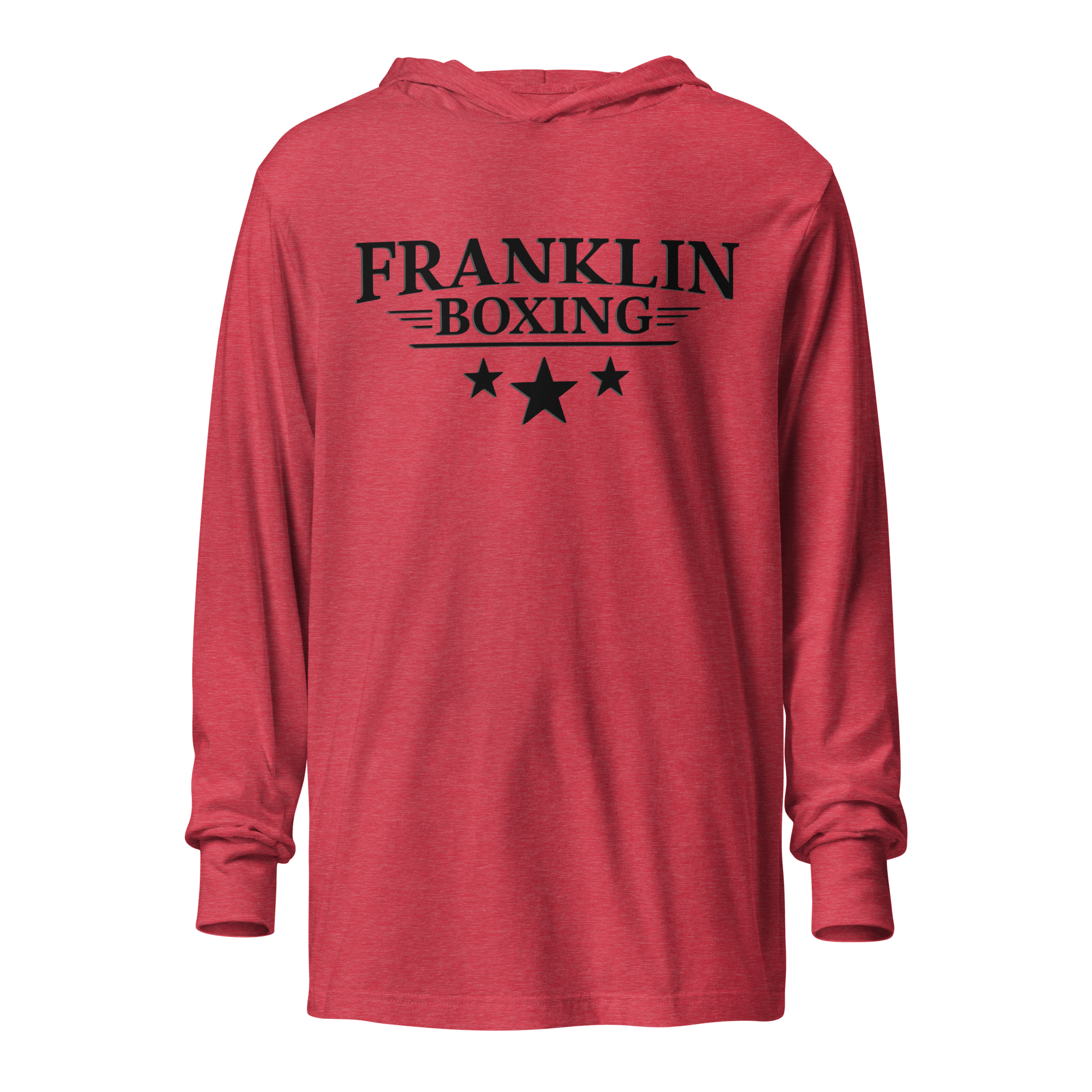 Franklin Boxing | Black Hooded Long Sleeve Tee - Clutch -