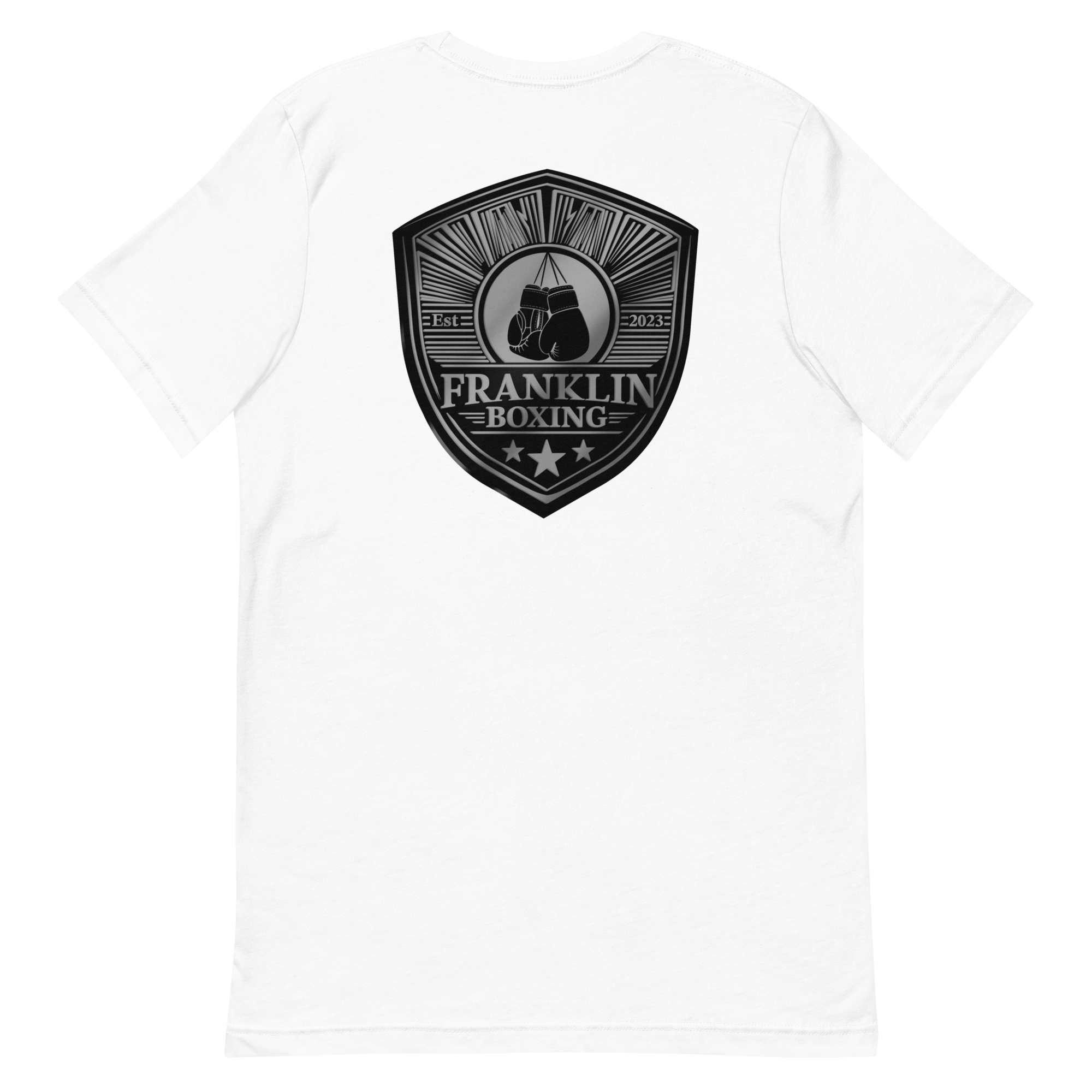 Franklin Boxing | Black Staple Cotton Shirt Printed Back - Clutch -