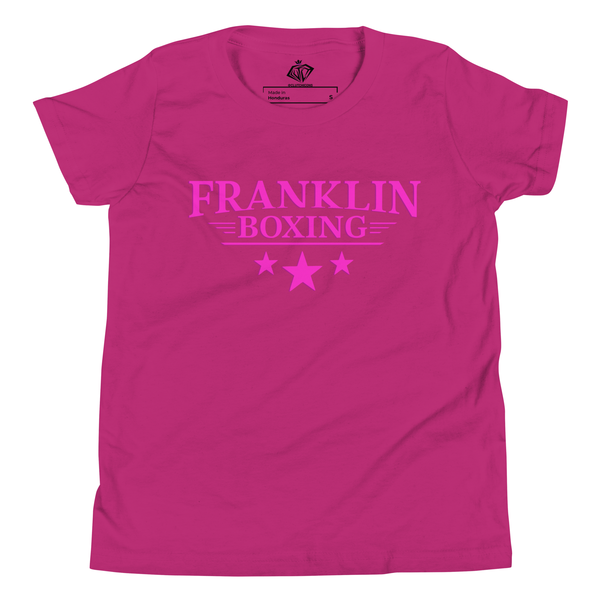 Franklin Boxing | Youth Pink Staple Cotton Shirt - Clutch -