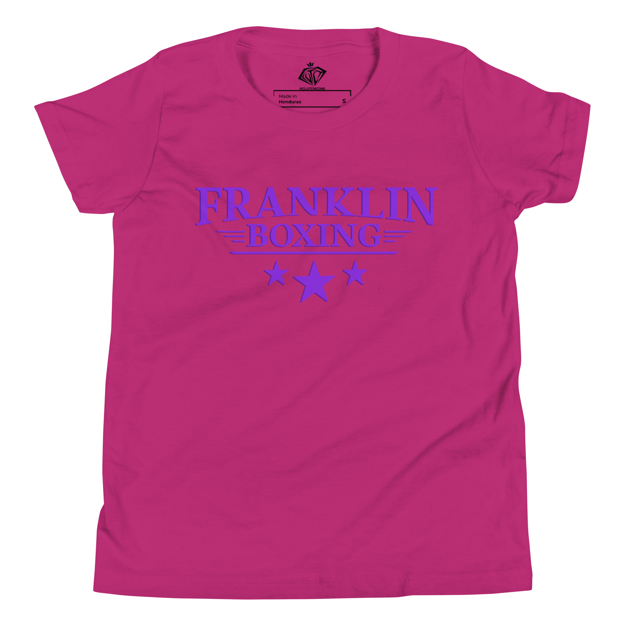 Franklin Boxing | Youth Purple Staple Cotton Shirt - Clutch -