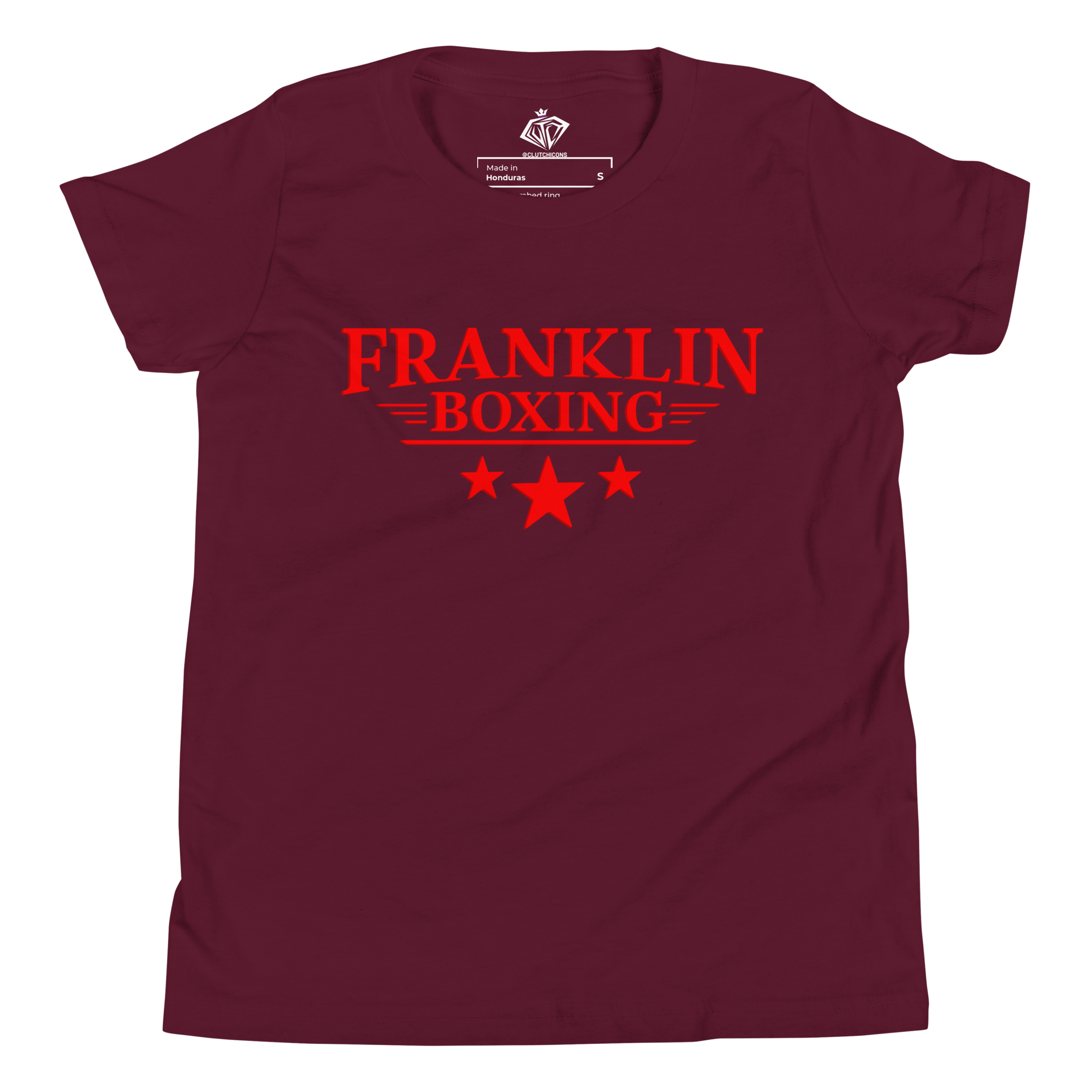 Franklin Boxing | Youth Red Staple Cotton Shirt - Clutch -