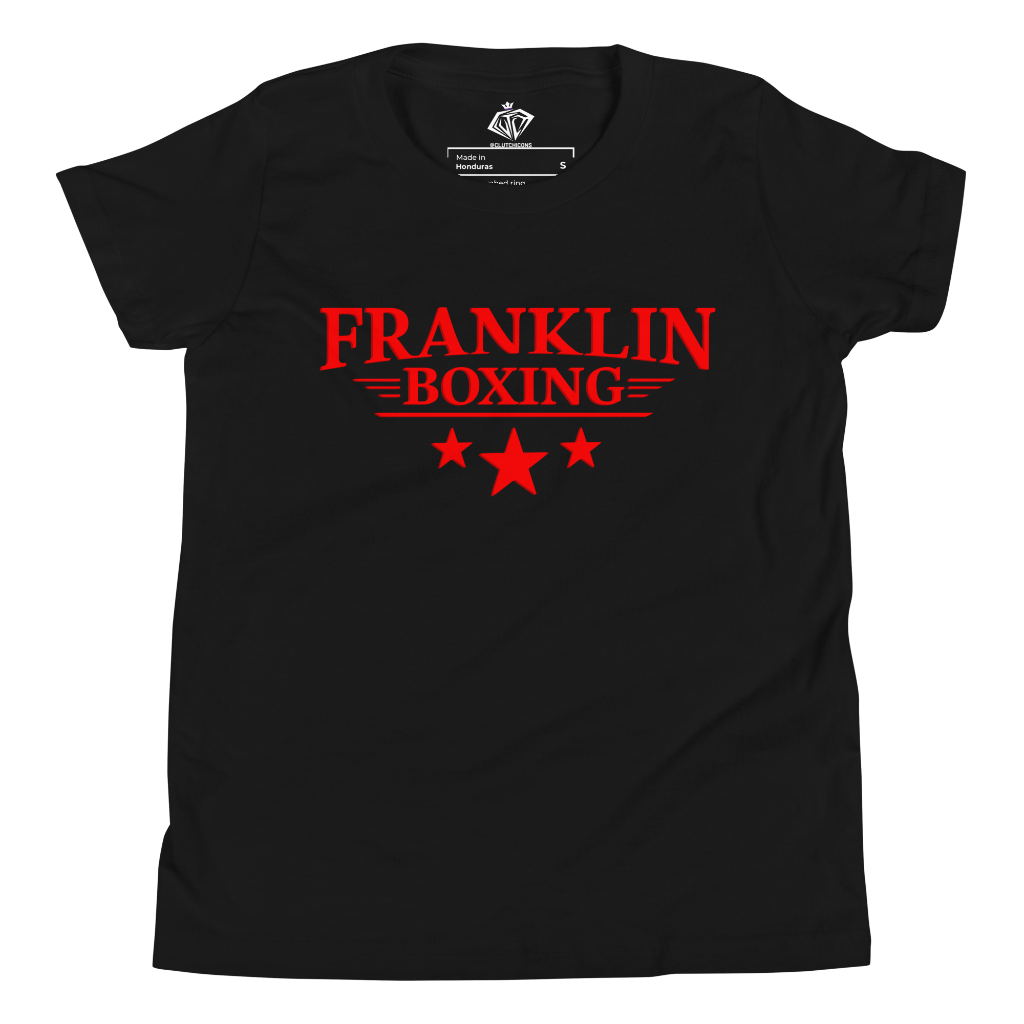 Franklin Boxing | Youth Red Staple Cotton Shirt - Clutch -