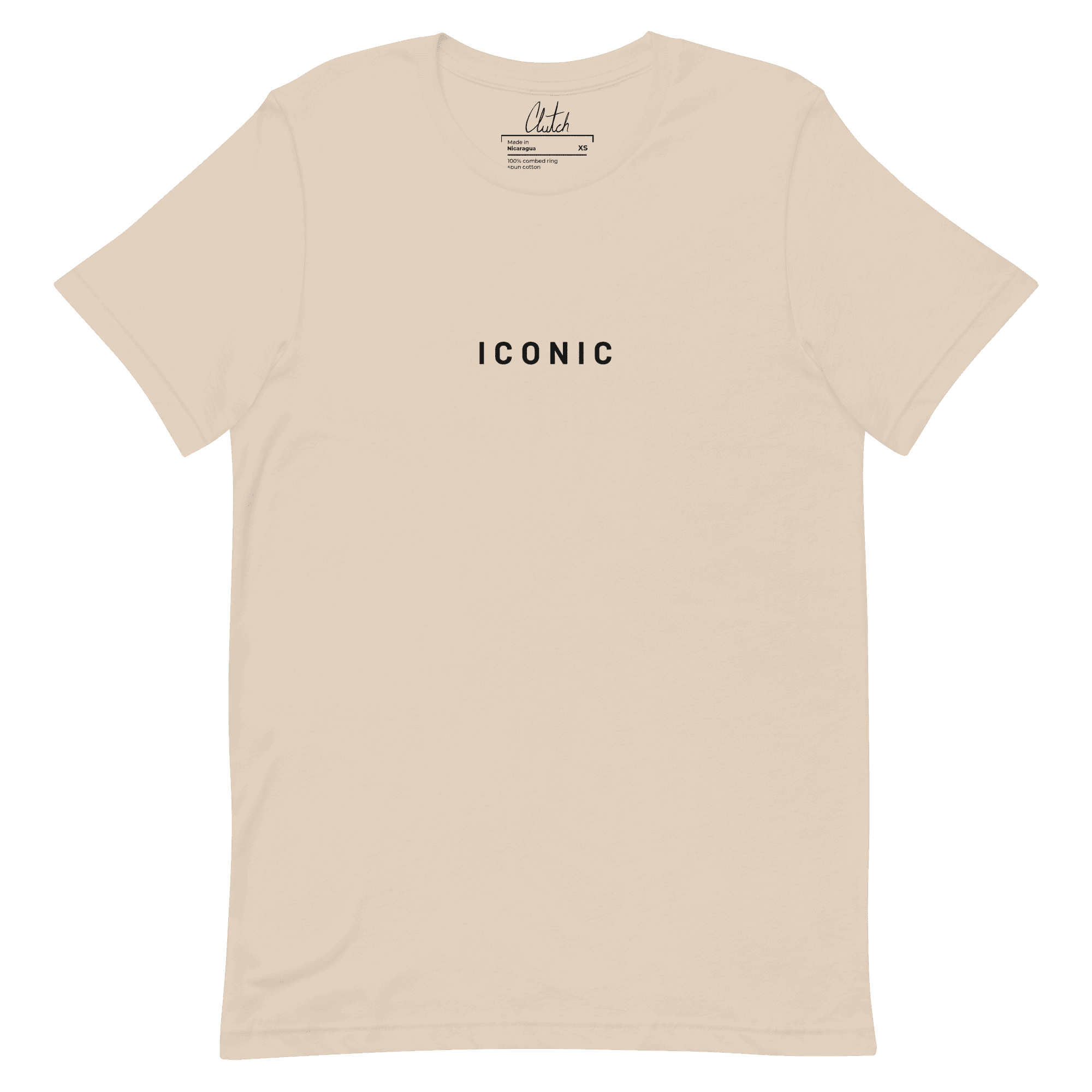 ICONIC | Back Print Light Weight Cotton T-shirt - Clutch -