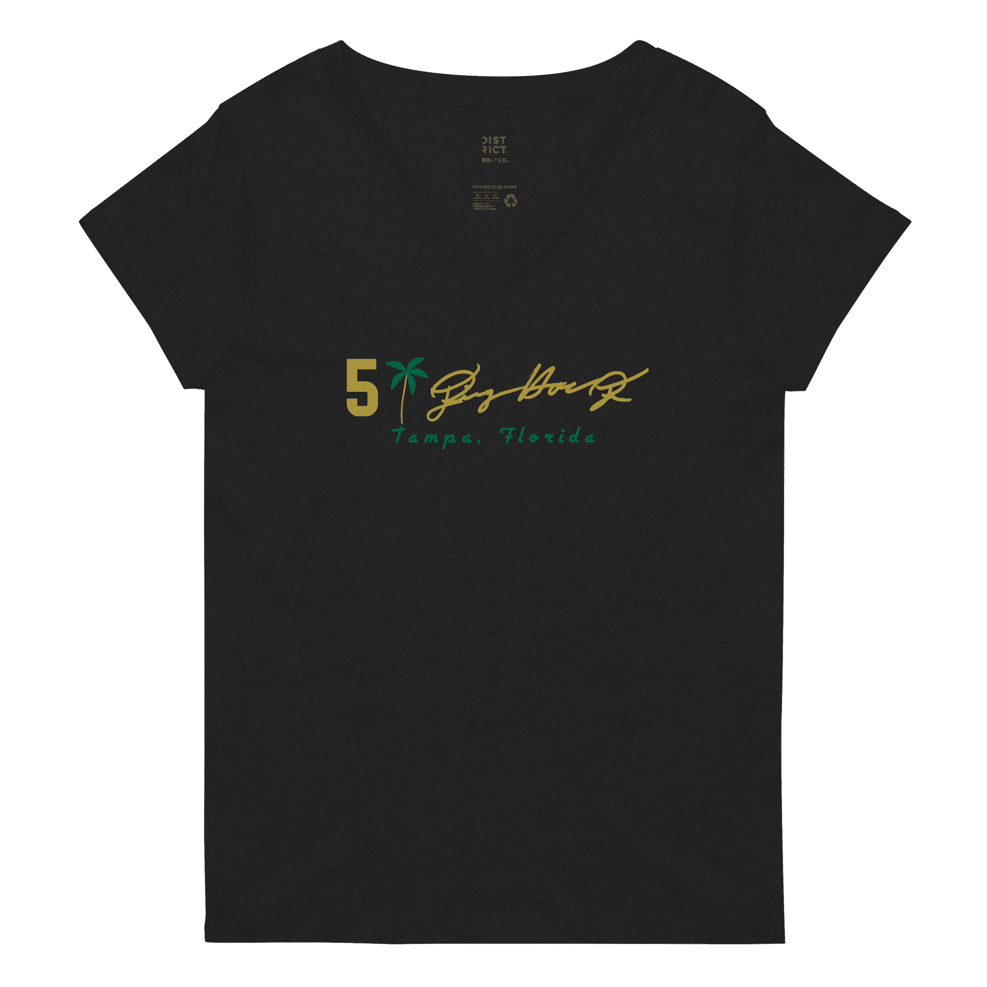 Jimmy Horn Jr. | Mural & Patch V-neck T-shirt - Clutch - Clothing