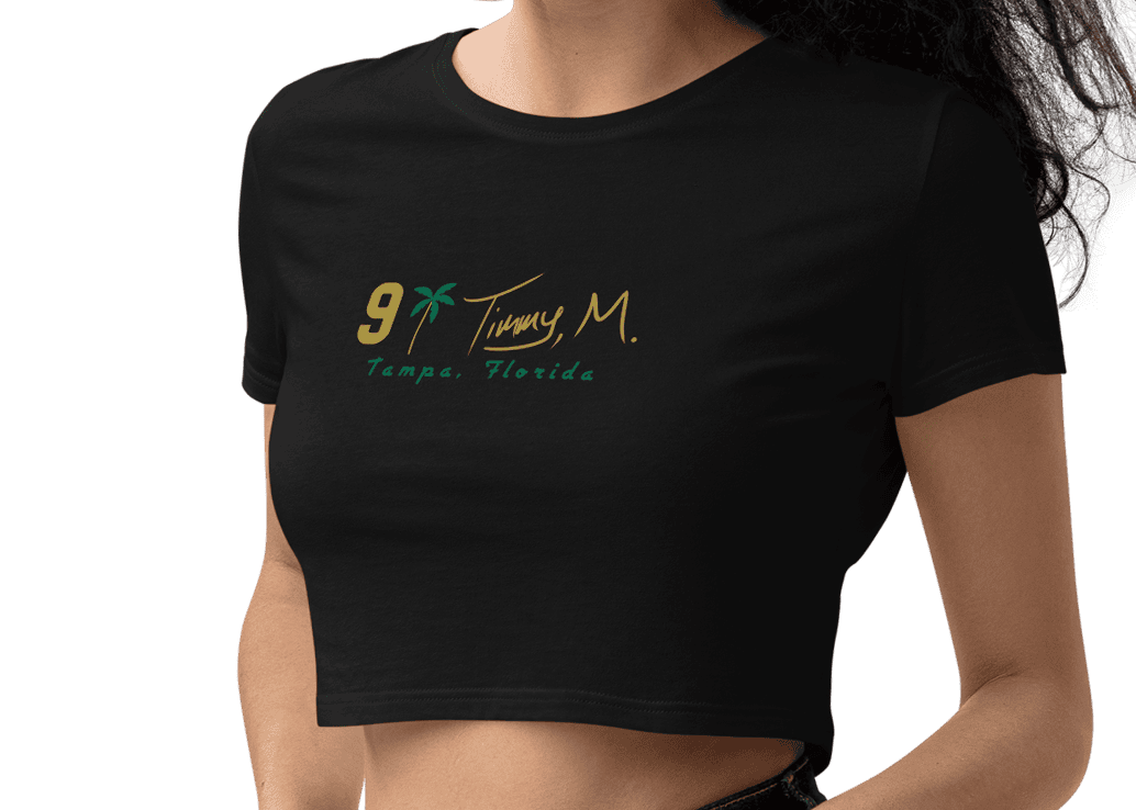 Timmy McClain | Player Patch Organic Crop Top - Clutch - Clothing
