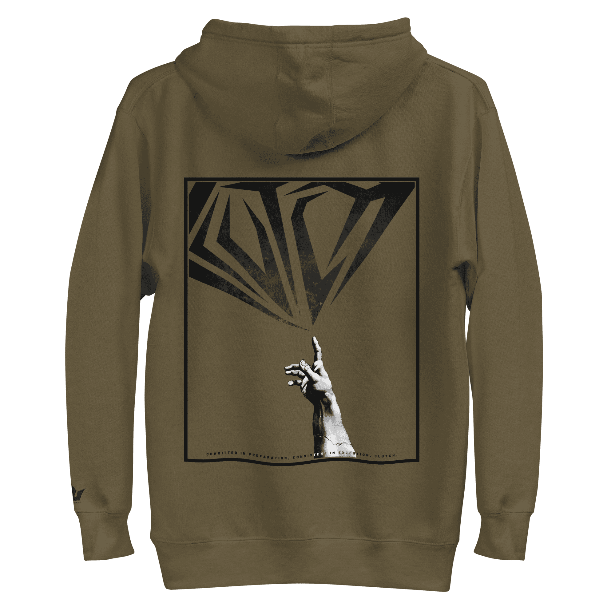 Touch Greatness | Back Print Hoodie - Clutch -