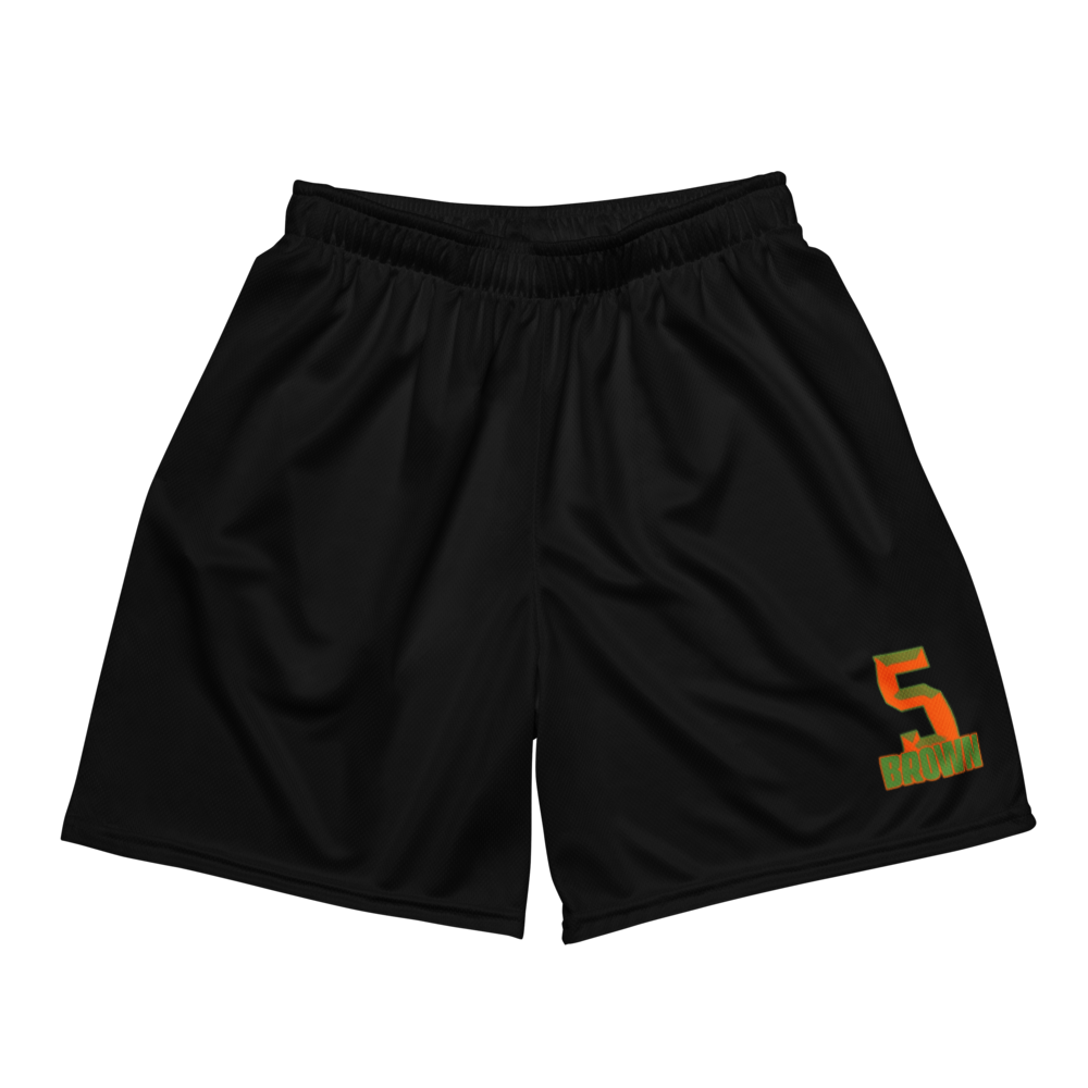 Travian Brown | Jersey Style Mesh Shorts