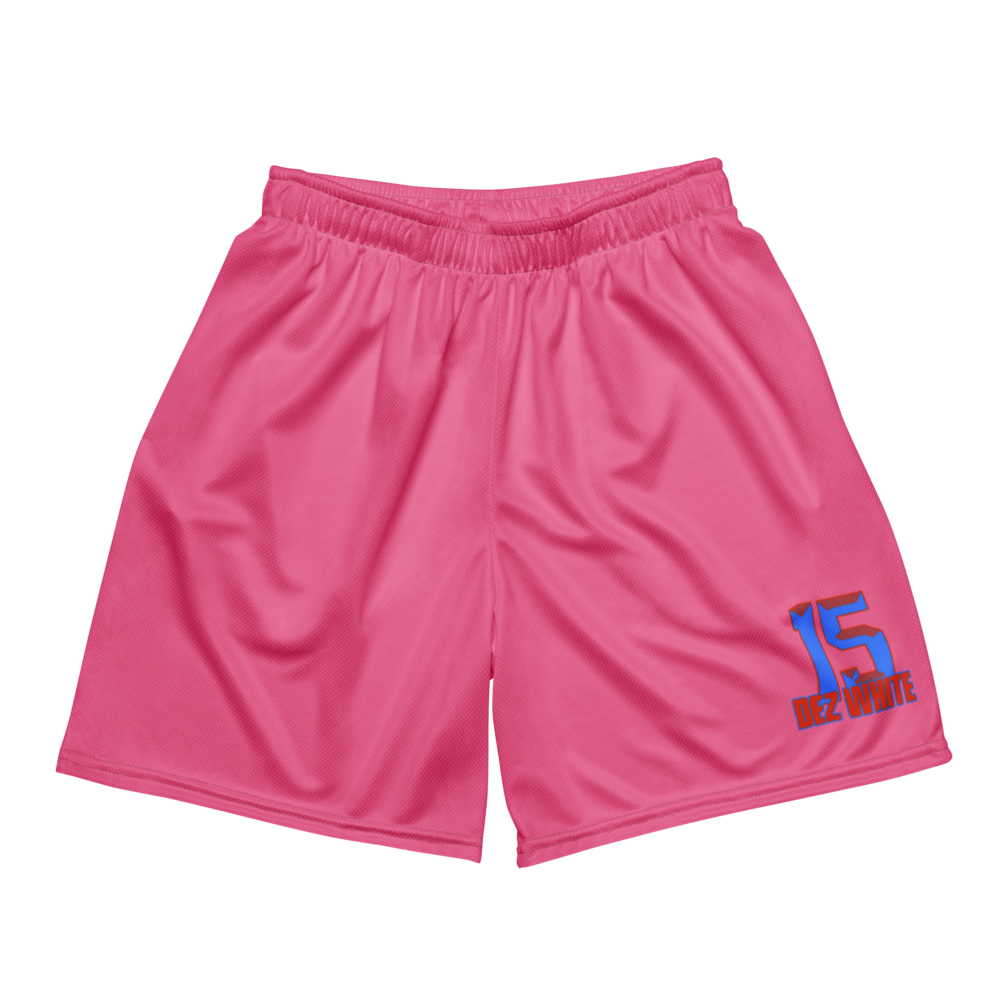 Dezman White | Jersey Style Mesh Shorts