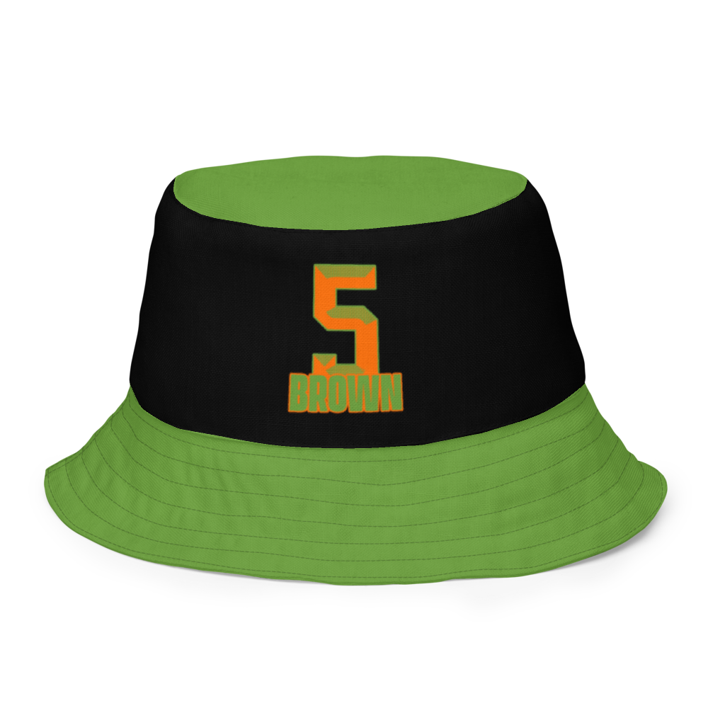 Travian Brown | Jersey Style Reversible Bucket Hat