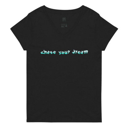 Chase Saldate | Chase Your Dream Patch V-neck T-shirt - Clutch - Clothing