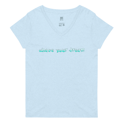 Chase Saldate | Chase Your Dream Patch V-neck T-shirt - Clutch - Clothing