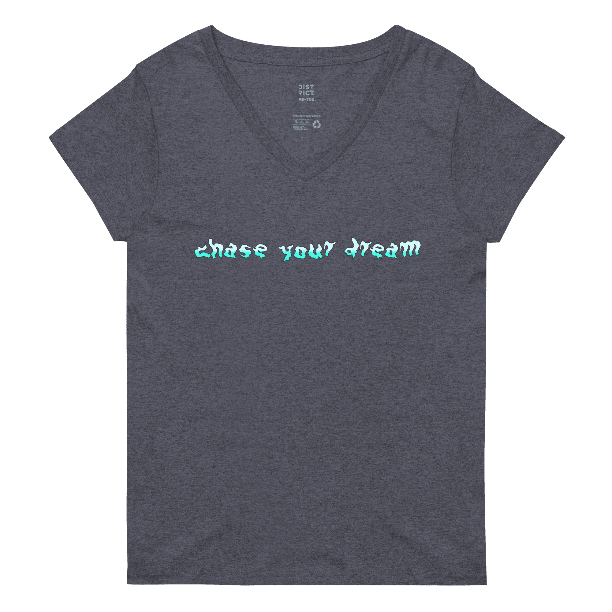 Chase Saldate | Chase Your Dream Patch V-neck T-shirt - Clutch - Clothing