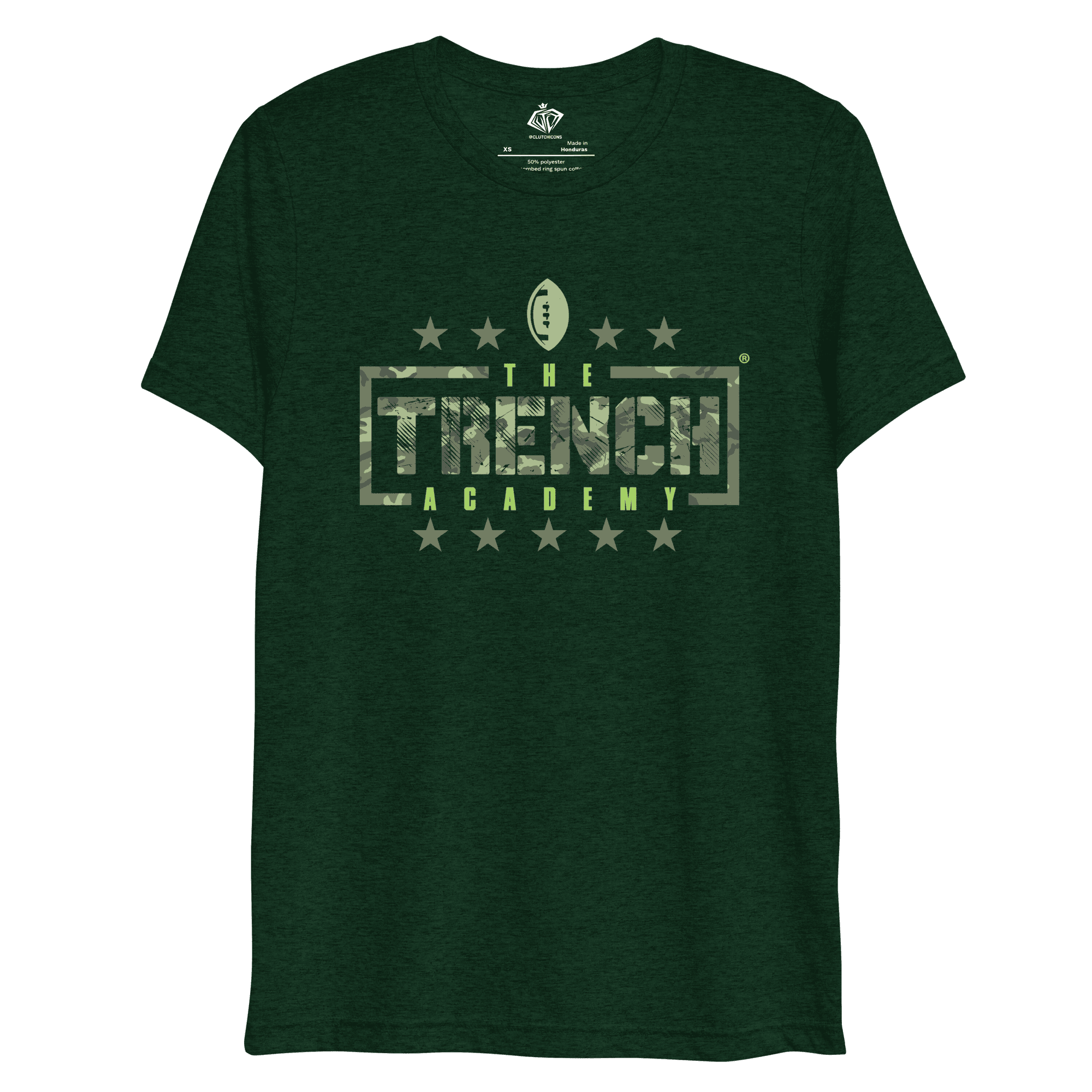 COMBINE 2024 Trench Staple Performance Shirt | Green Camo - Clutch -