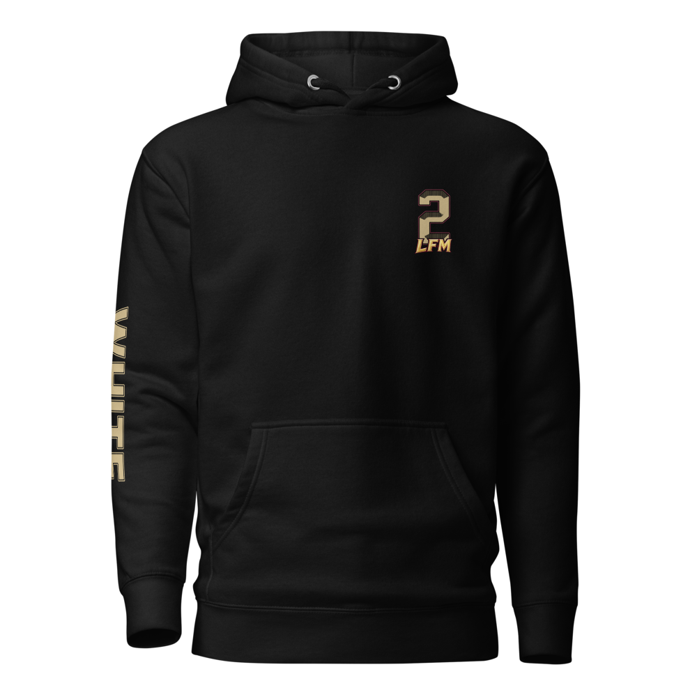 Trace White | Jersey Style Hoodie