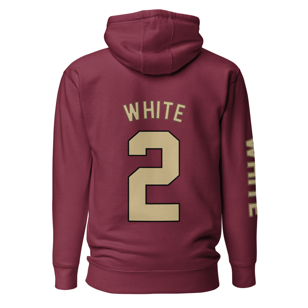 Trace White | Jersey Style Hoodie