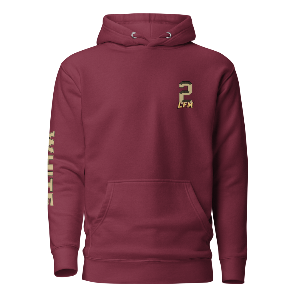 Trace White | Jersey Style Hoodie