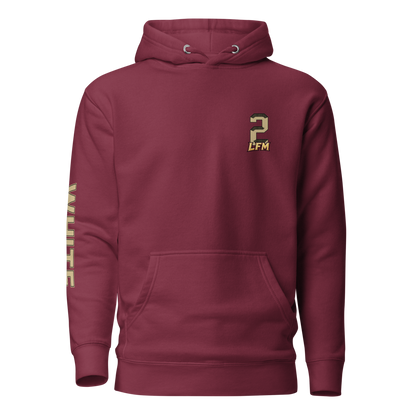 Trace White | Jersey Style Hoodie