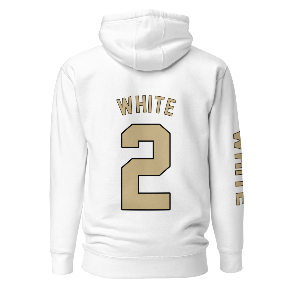 Trace White | Jersey Style Hoodie