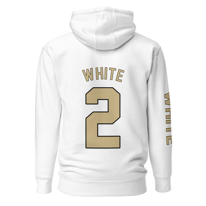 Trace White | Jersey Style Hoodie