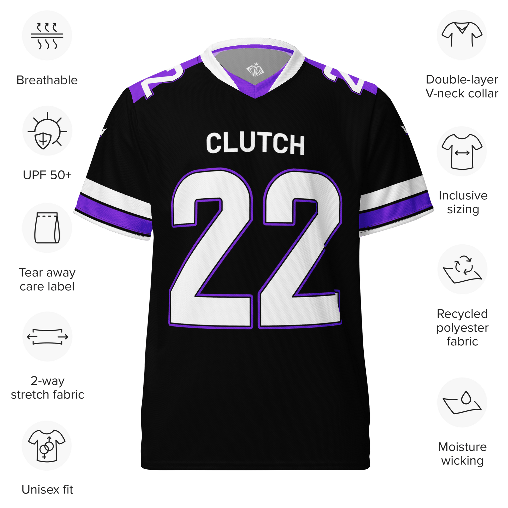 Custom Jersey - Clutch - Clothing