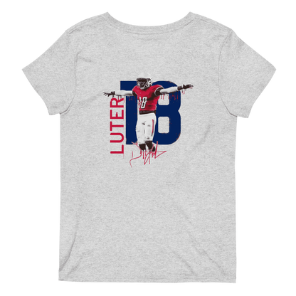 Darrell Luter Jr. | Mural & Player Patch V-Neck T-Shirt - Clutch - Clothing
