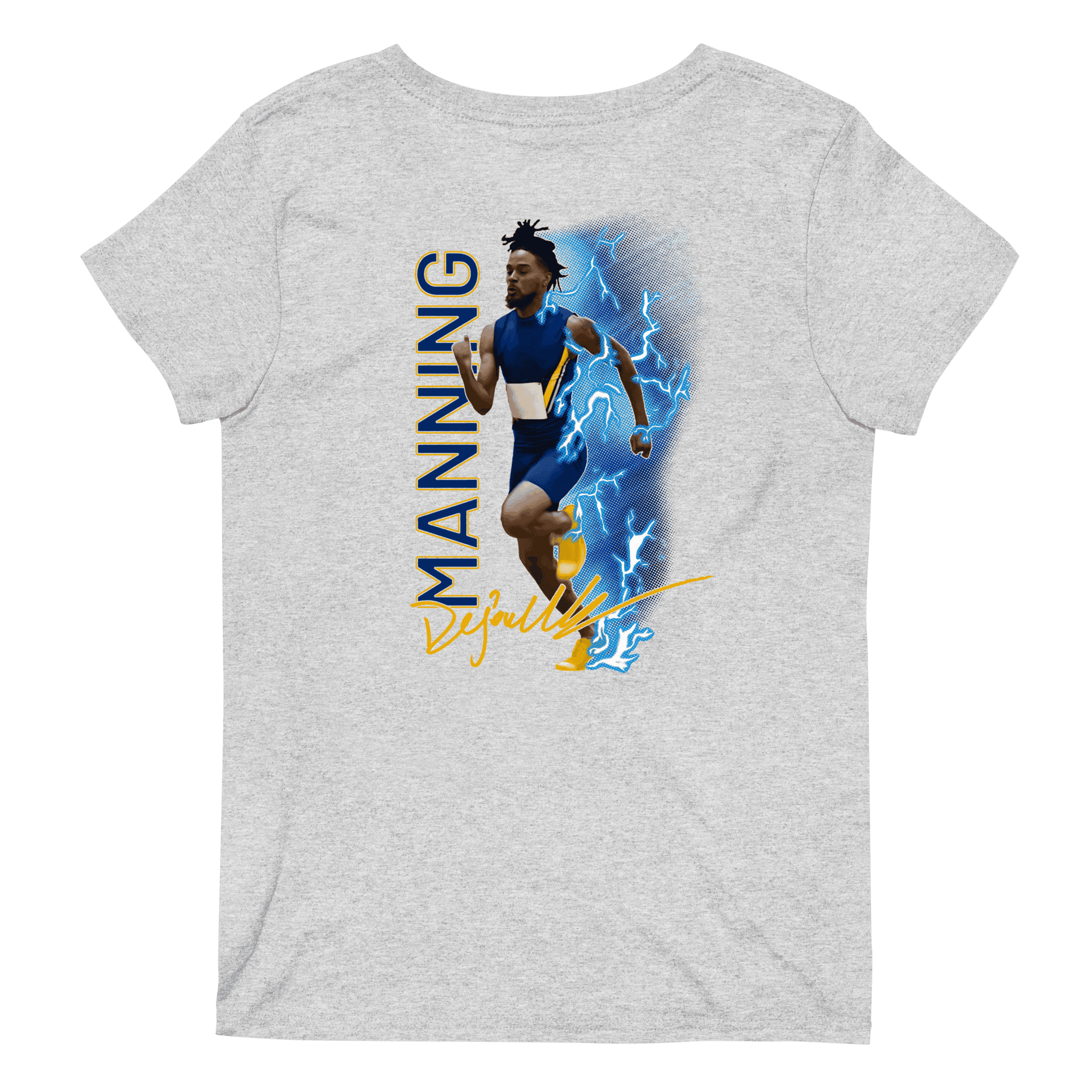 Dejon Manning | Mural & Patch V-neck T-shirt - Clutch -