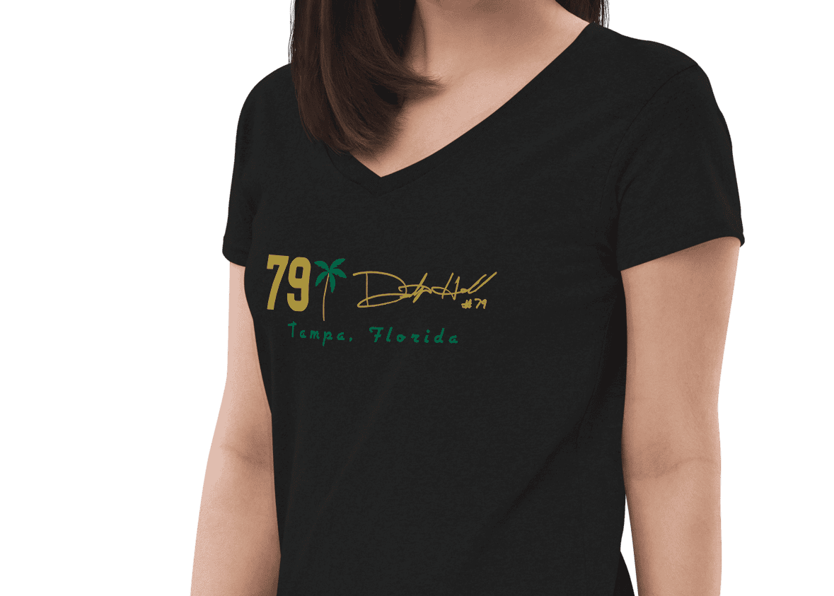 Dustyn Hall | Player Patch V-neck T-shirt - Clutch - Clothing