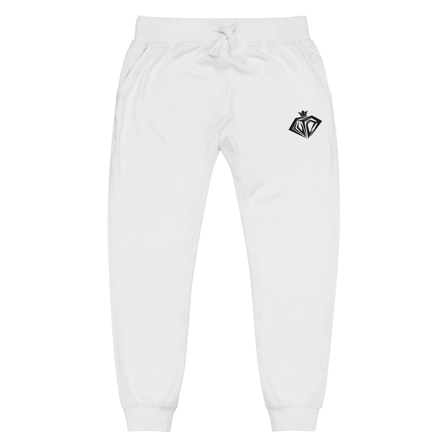 Embroidered Fleece Sweatpants - Clutch -