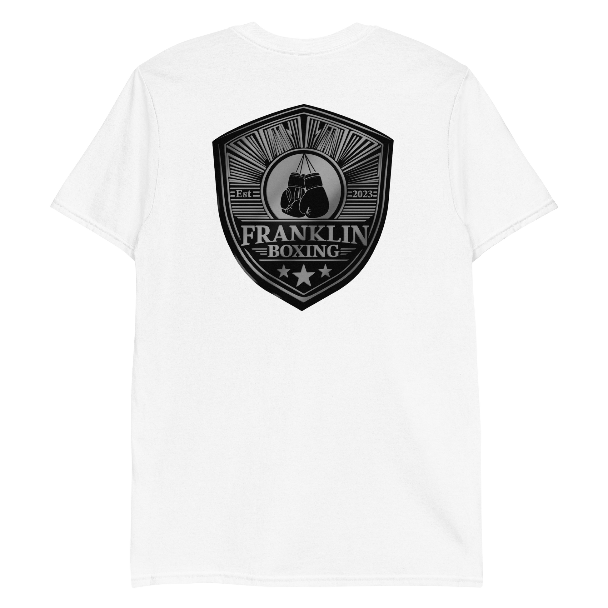 Franklin Boxing | Black Classic Cotton Shirt Printed Back - Clutch -