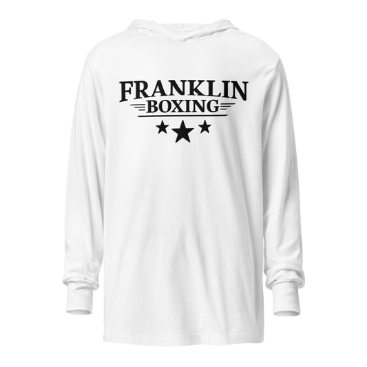 Franklin Boxing | Black Hooded Long Sleeve Tee - Clutch -