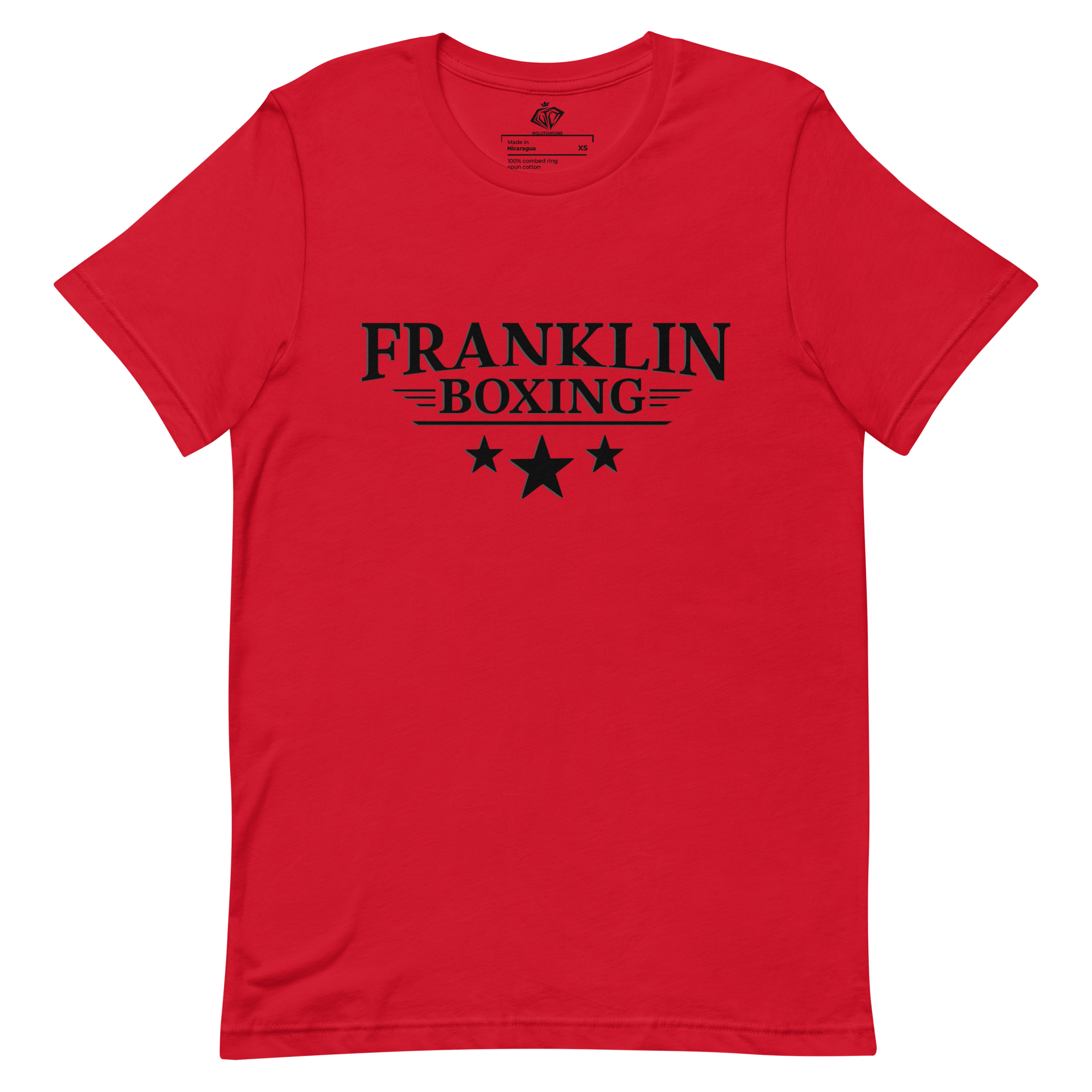 Franklin Boxing | Black Staple Cotton Shirt Printed Back - Clutch -