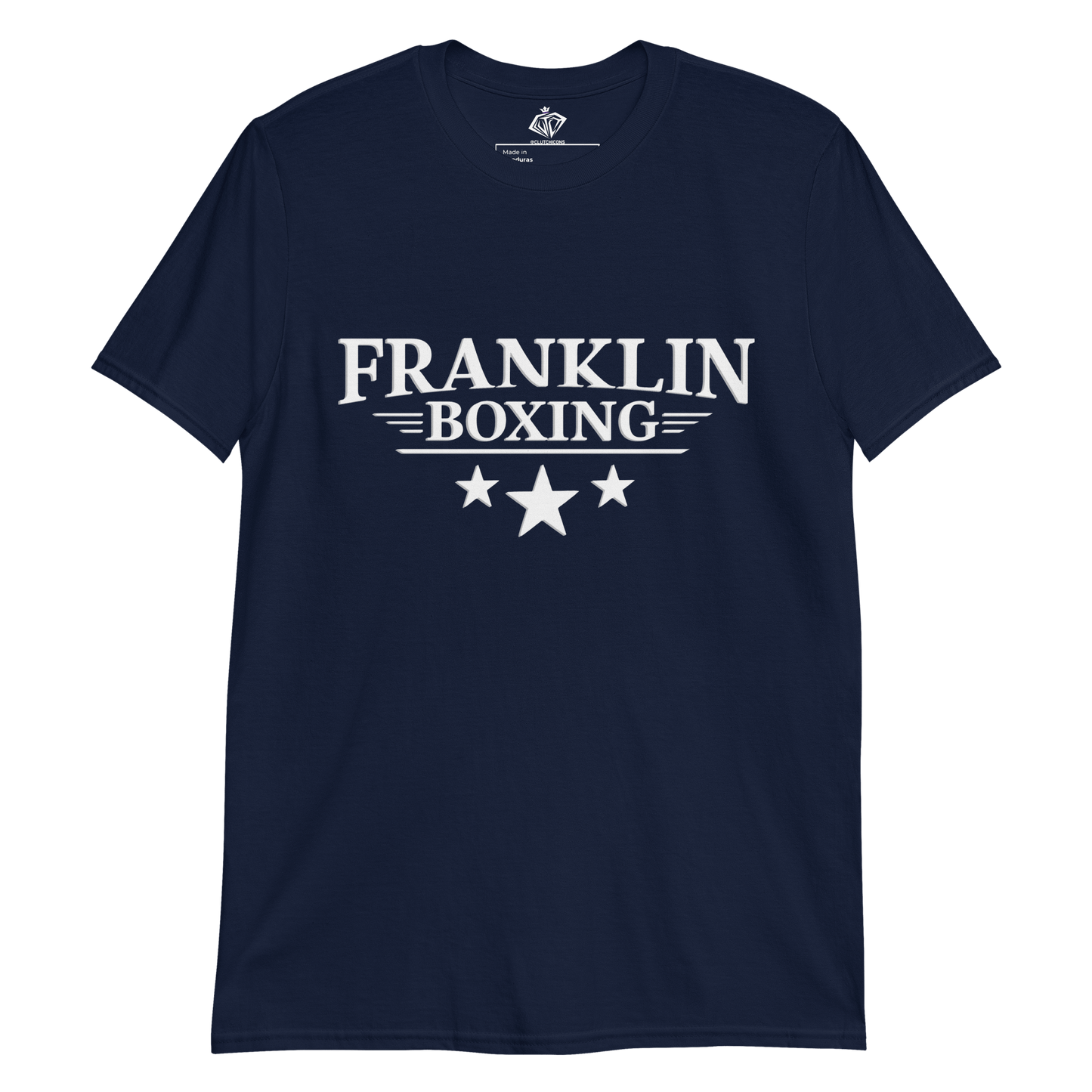 Franklin Boxing | White Classic Cotton Shirt Printed Back - Clutch -