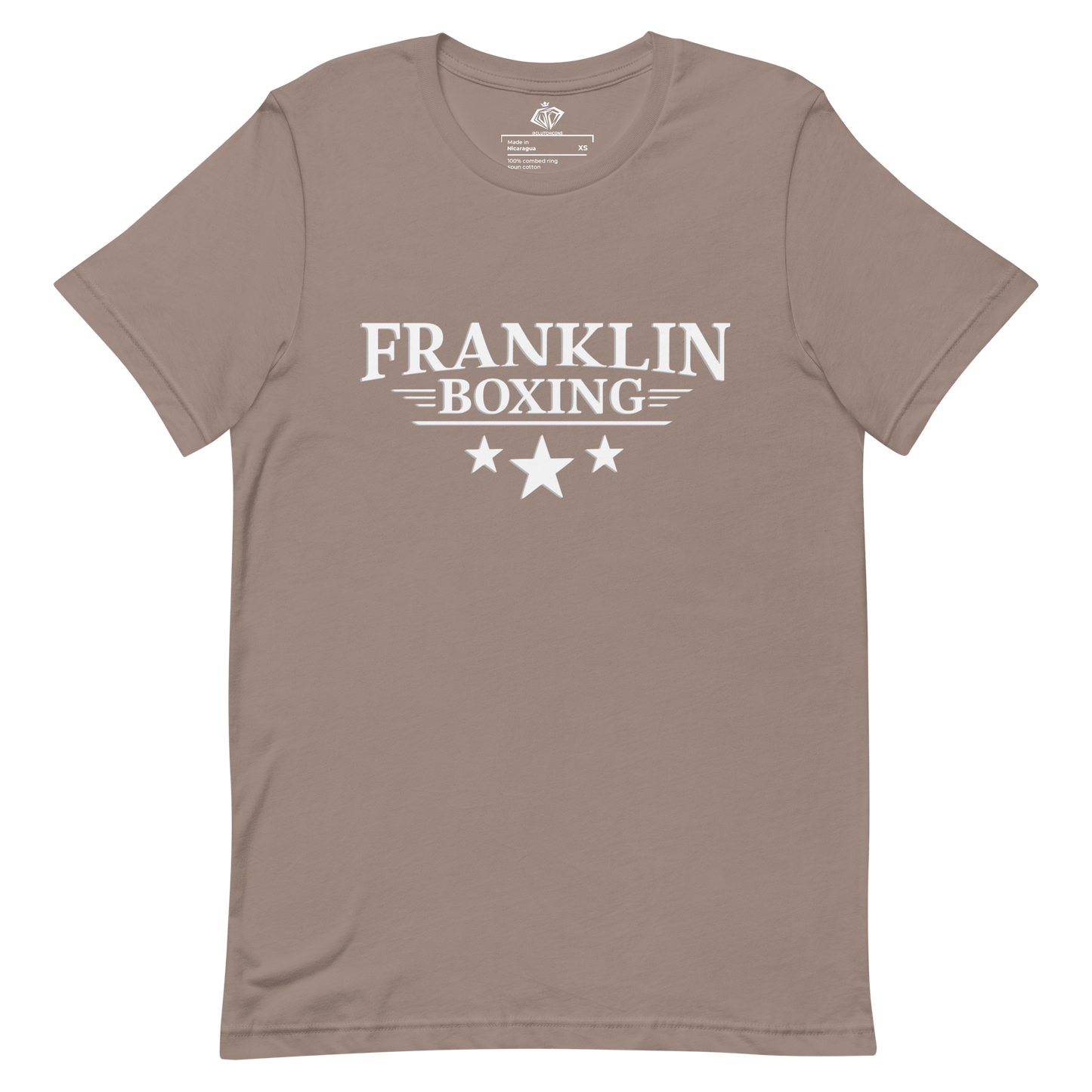 Franklin Boxing | White Staple Cotton Shirt Printed Back - Clutch -