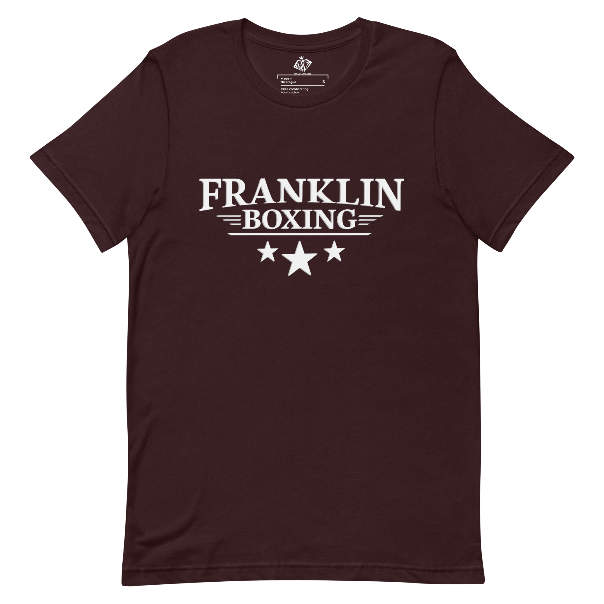 Franklin Boxing | White Staple Cotton Shirt Printed Back - Clutch -