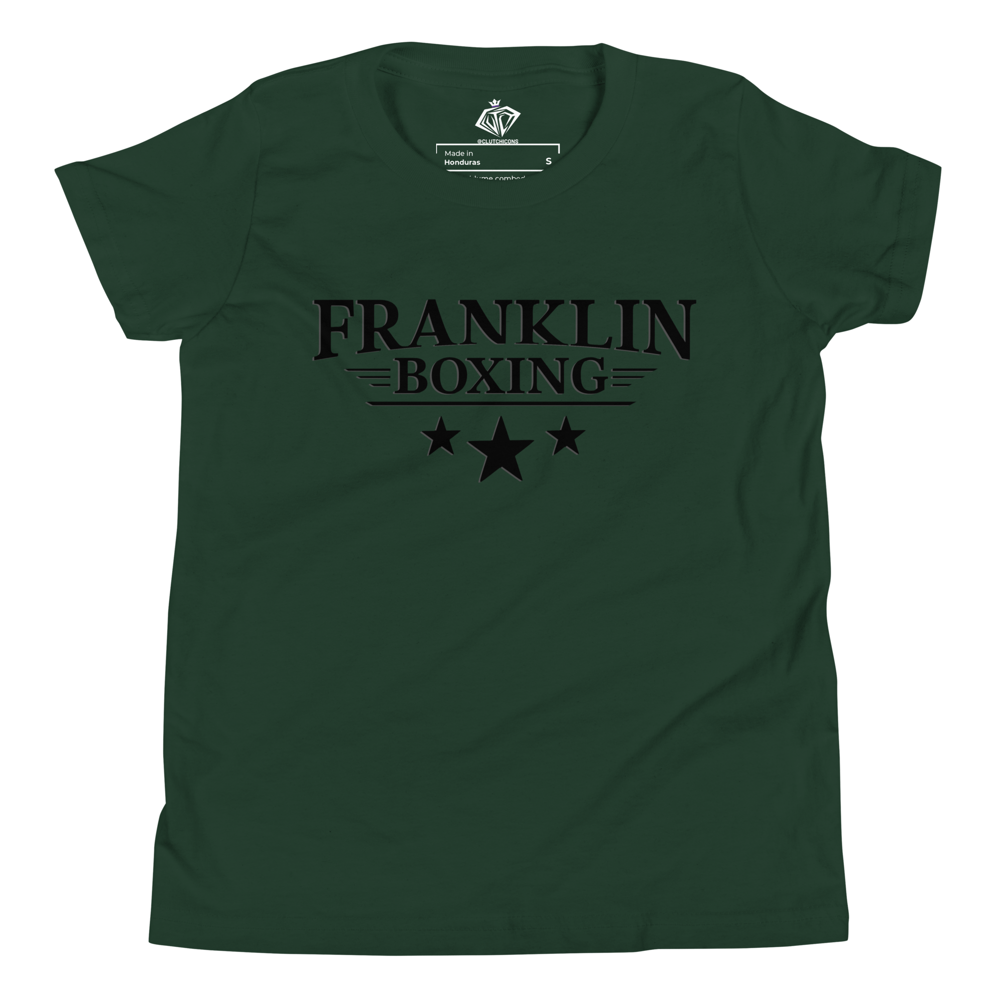 Franklin Boxing | Youth Black Staple Cotton Shirt - Clutch -