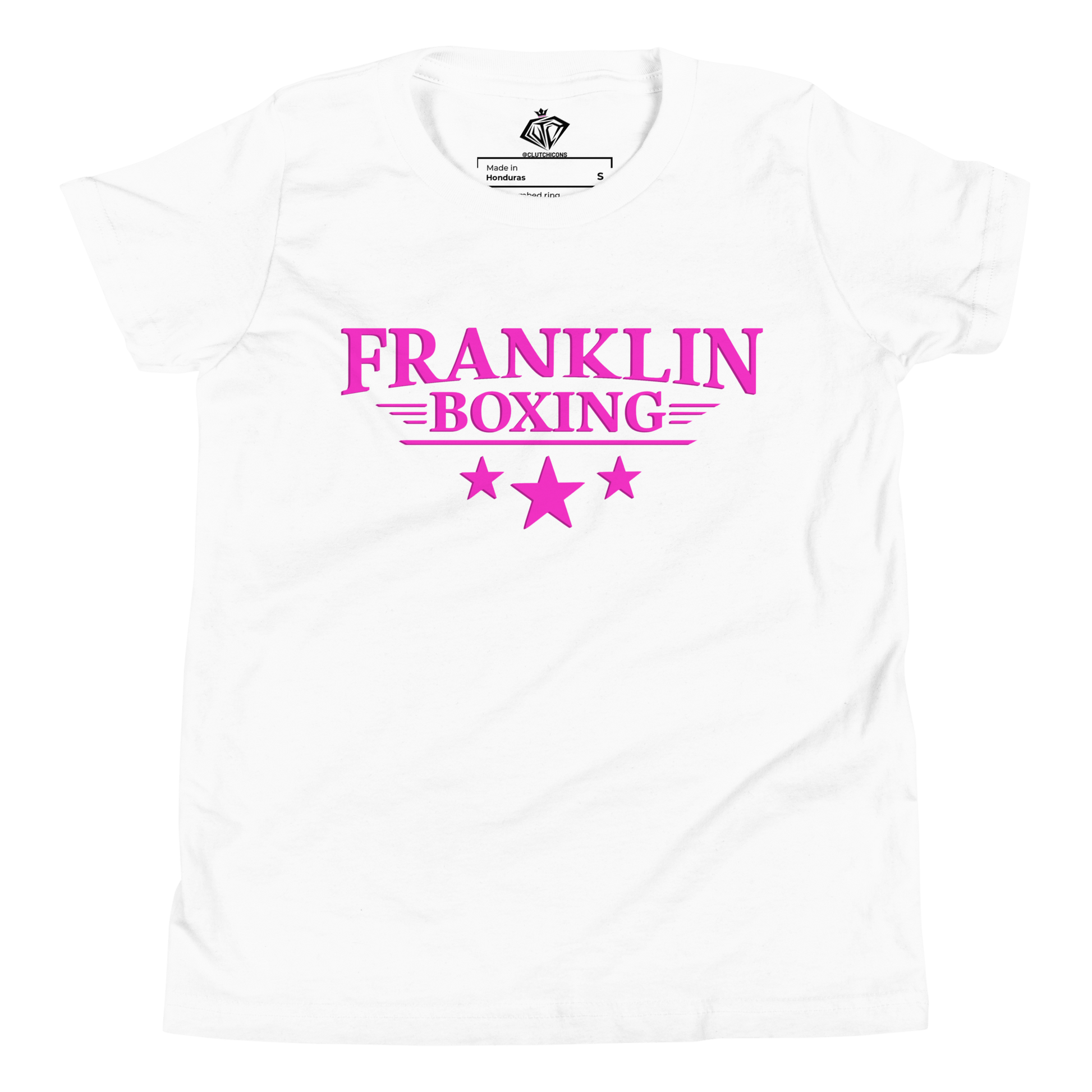 Franklin Boxing | Youth Pink Staple Cotton Shirt - Clutch -