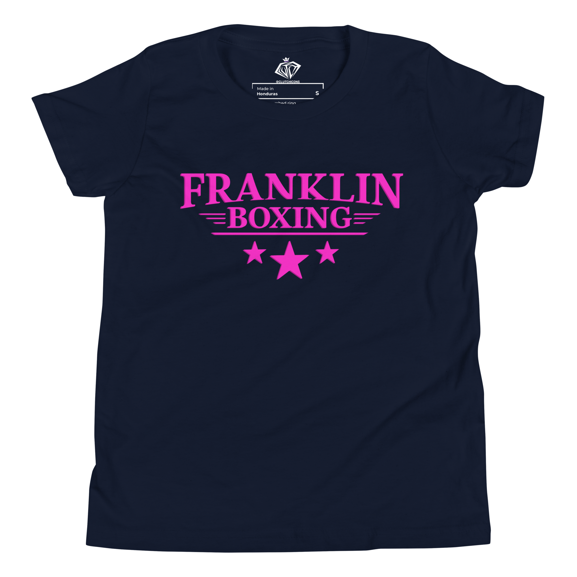 Franklin Boxing | Youth Pink Staple Cotton Shirt - Clutch -