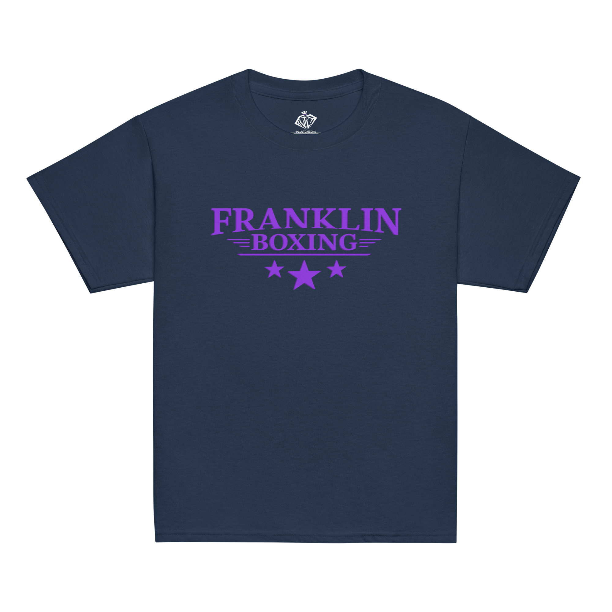 Franklin Boxing | Youth Purple Classic Cotton Shirt - Clutch -