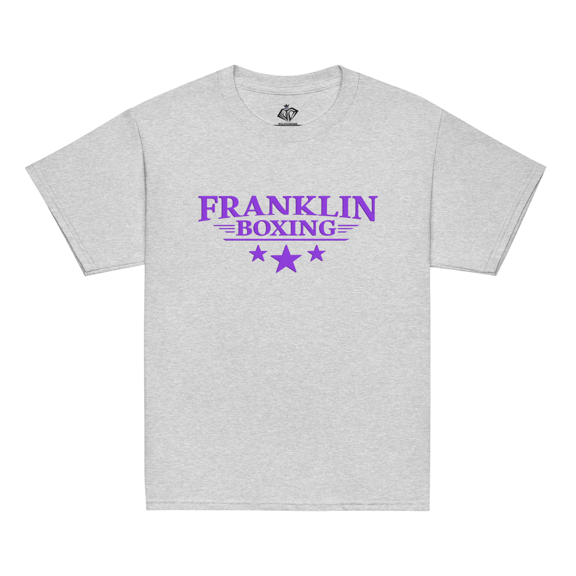 Franklin Boxing | Youth Purple Classic Cotton Shirt - Clutch -