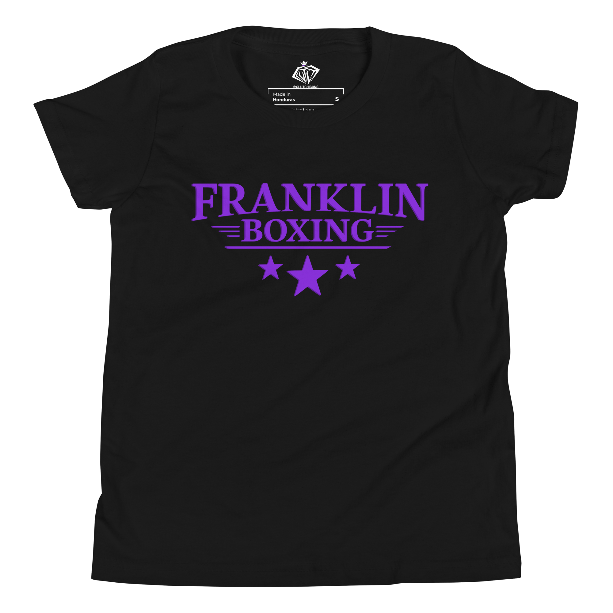 Franklin Boxing | Youth Purple Staple Cotton Shirt - Clutch -