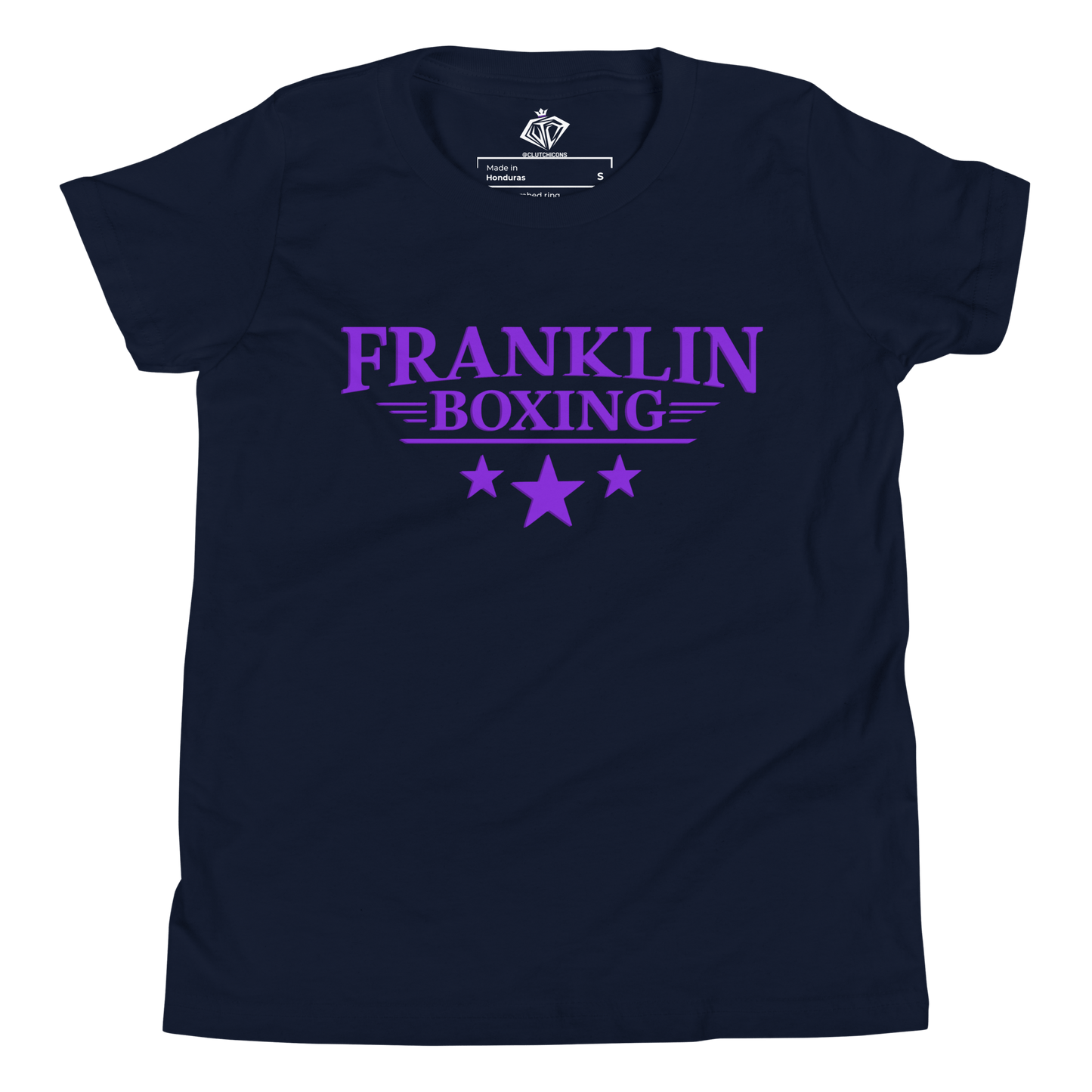 Franklin Boxing | Youth Purple Staple Cotton Shirt - Clutch -