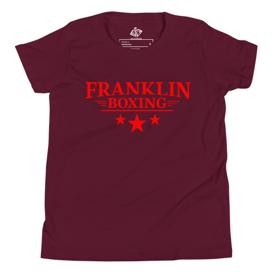 Franklin Boxing | Youth Red Staple Cotton Shirt - Clutch -