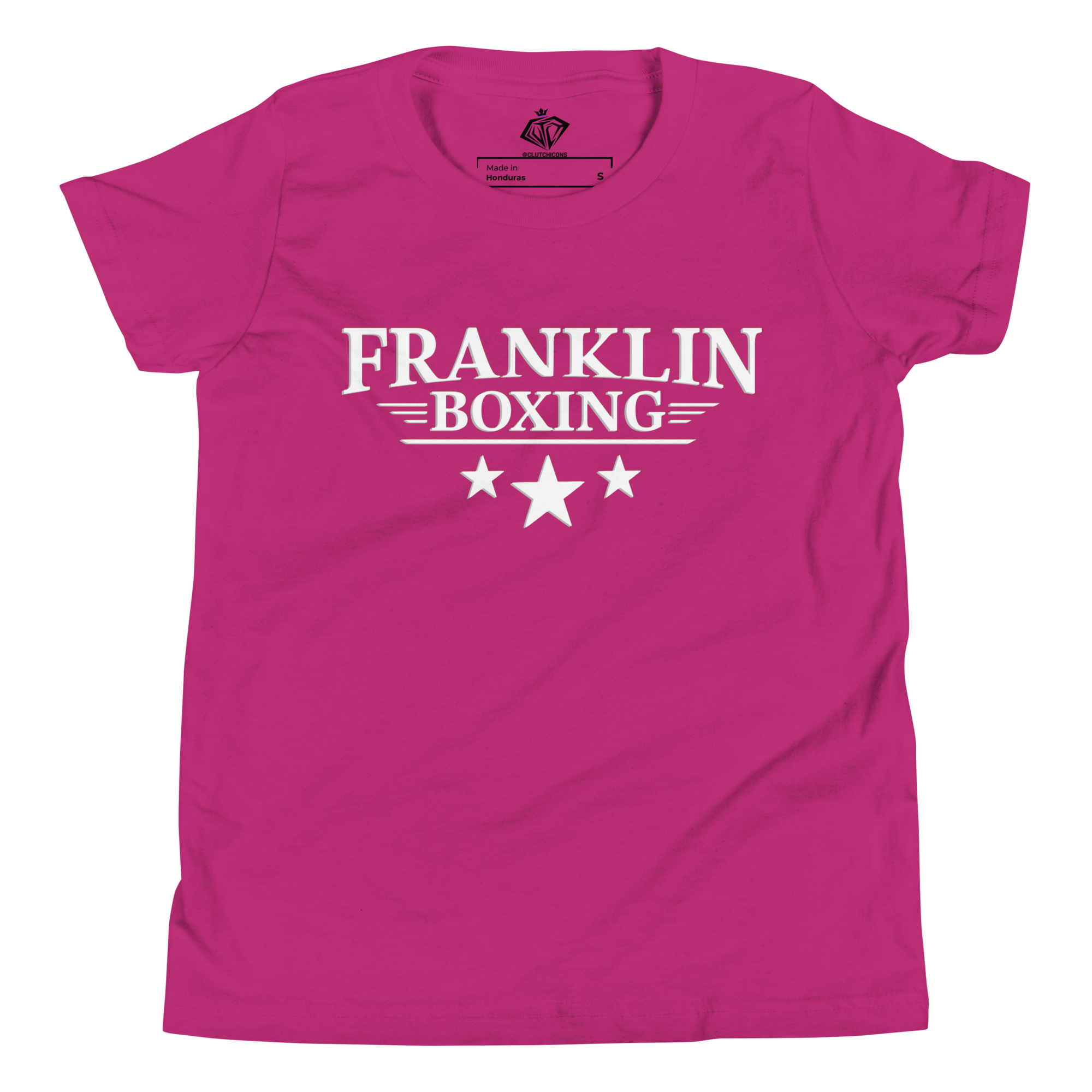 Franklin Boxing | Youth White Staple Cotton Shirt - Clutch -