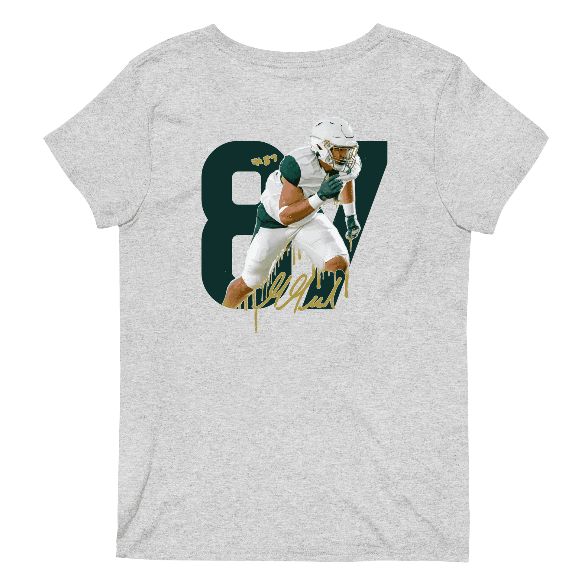 Gunnar Greenwald | Mural & Patch V-neck T-shirt - Clutch - Clothing