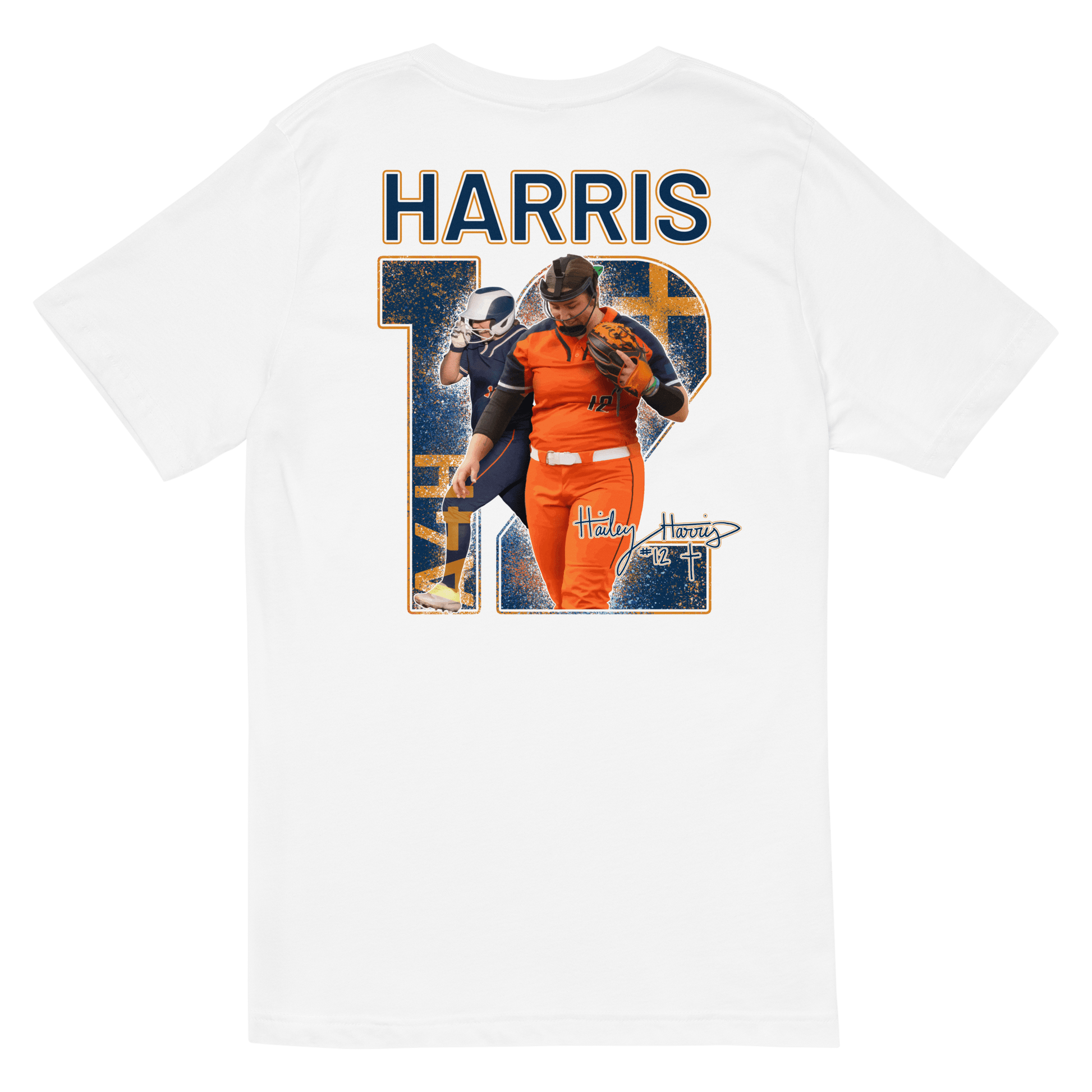 Hailey Harris | Mural & Patch V-neck T-shirt - Clutch -