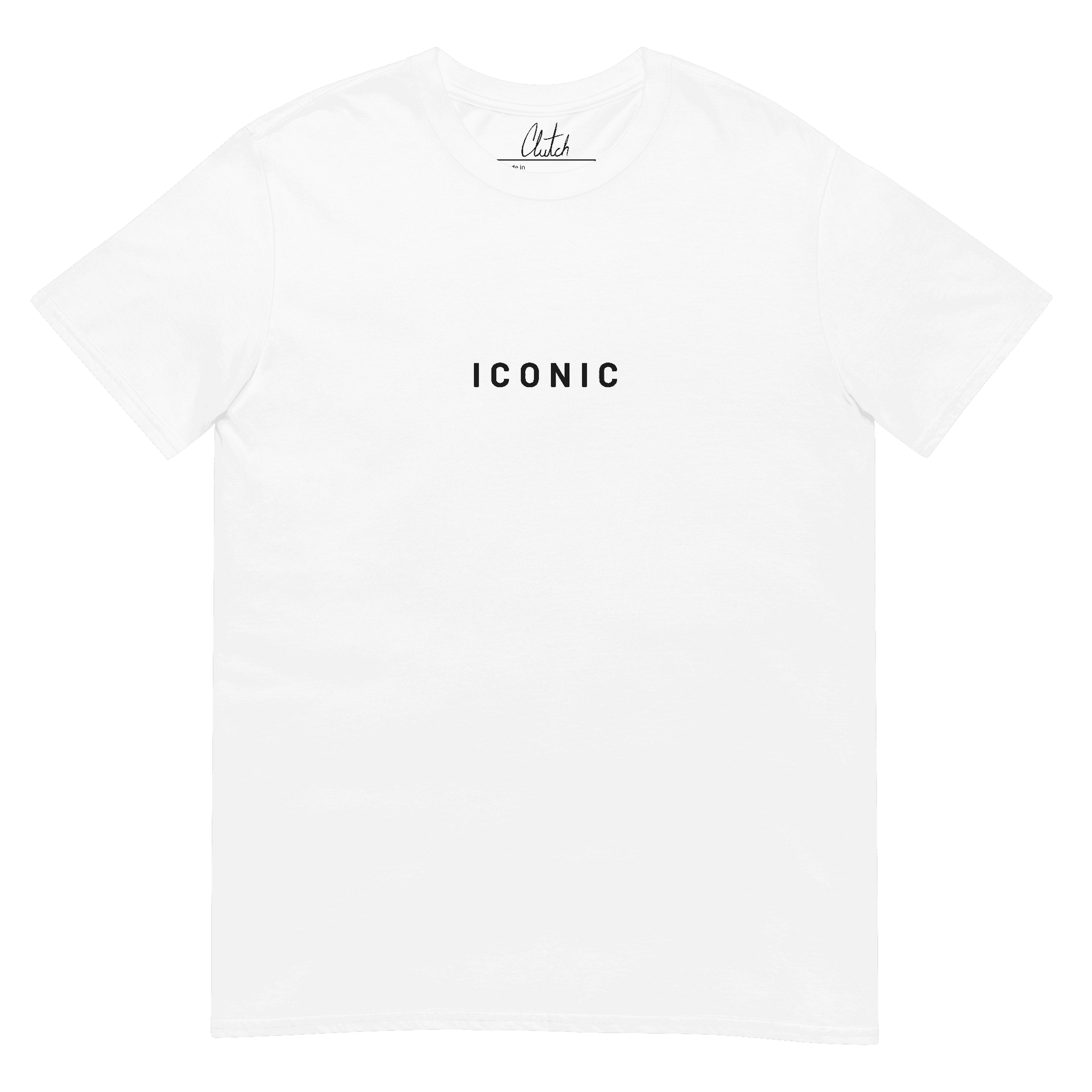 ICONIC | Back Print Classic Cotton T-shirt - Clutch -