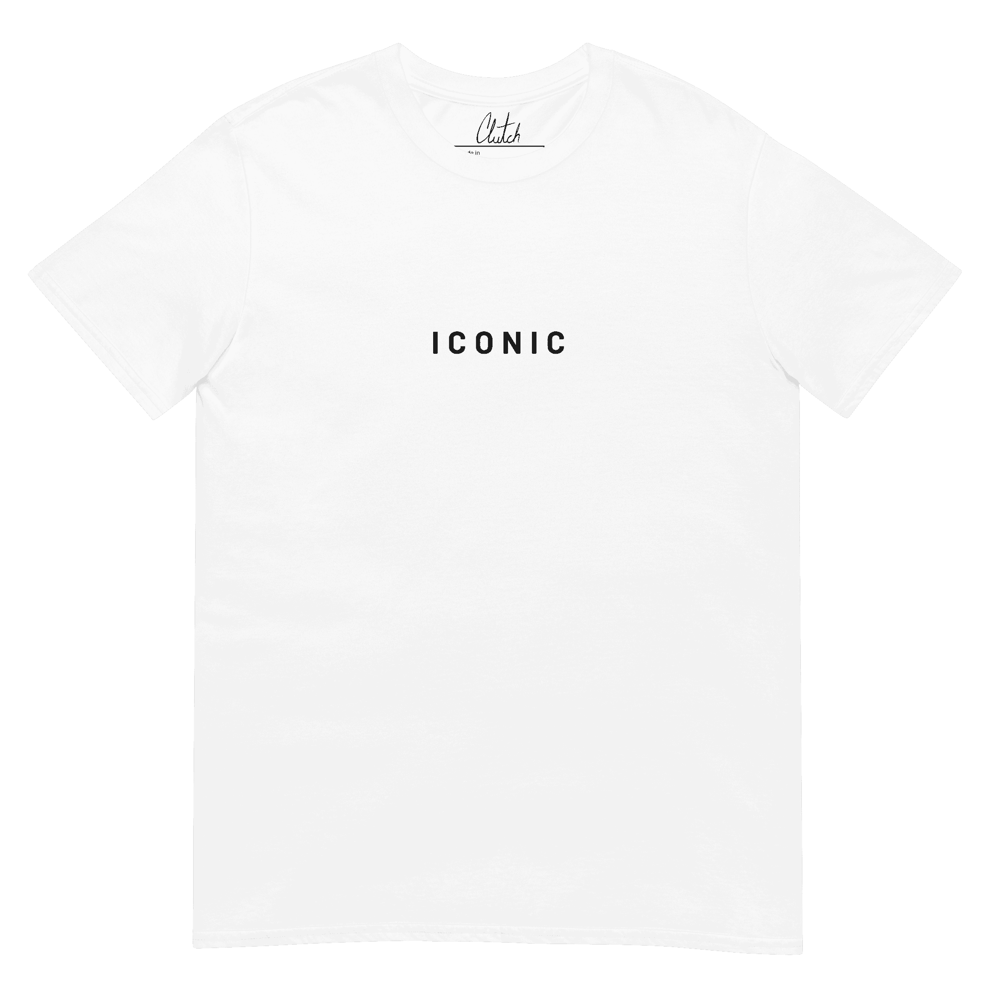 ICONIC | Back Print Classic Cotton T-shirt - Clutch -