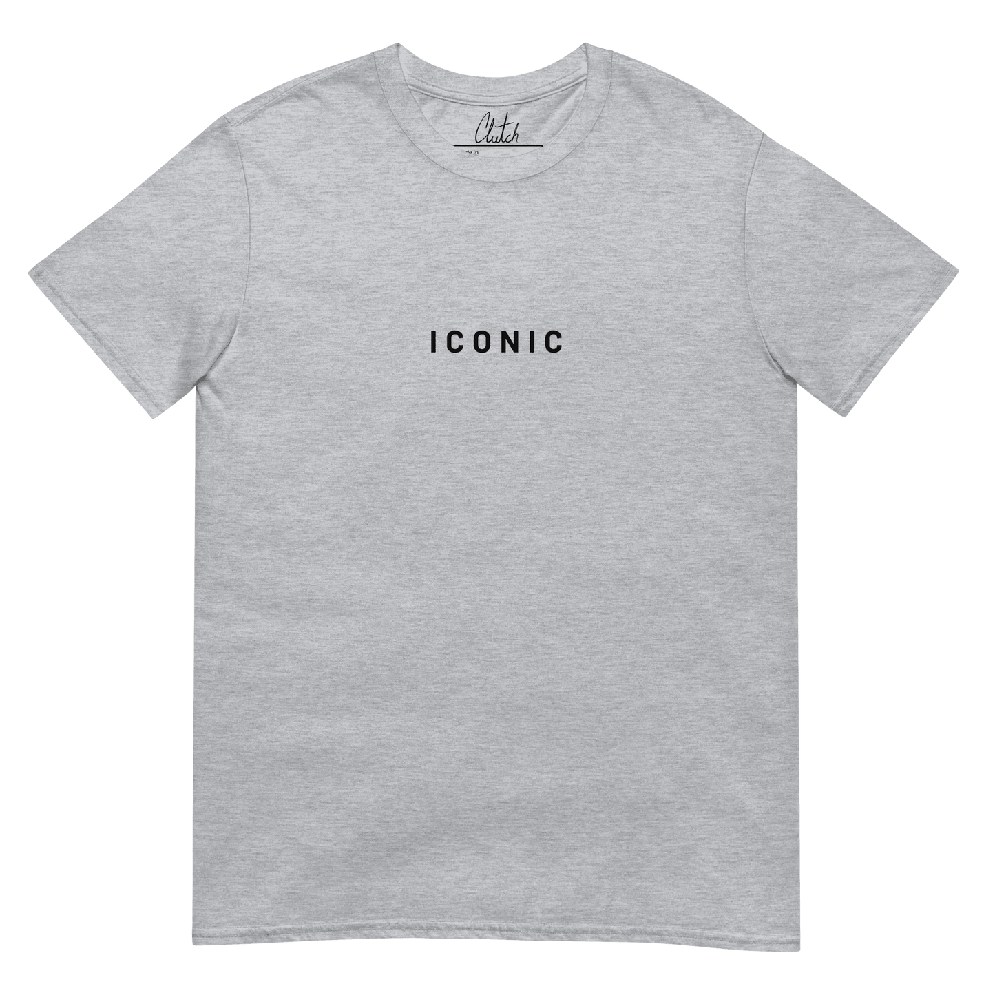 ICONIC | Back Print Classic Cotton T-shirt - Clutch -